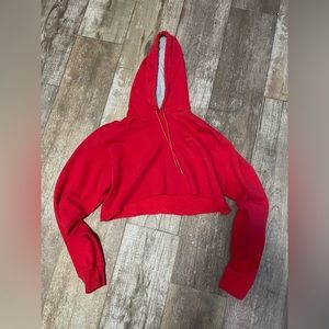 Champion red hoodie size medium